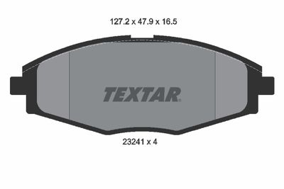 Колодки тормозные передние TEXTAR 2324102