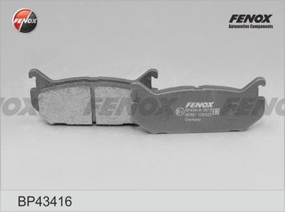 Колодки тормозные задние FENOX BP43416