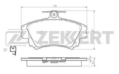 Колодки тормозные дисковые передние Zekkert BS2230
