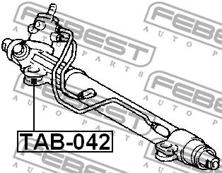 Сайлентблок рулевой рейки FEBEST TAB042