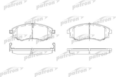 Колодки тормозные дисковые передние PATRON PBP600