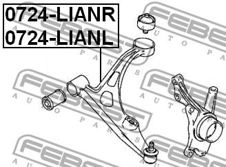 Рычаг передний левый FEBEST 0724LIANL