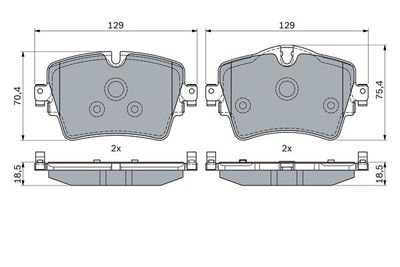 Колодки тормозные дисковые передние BOSCH 0986494940