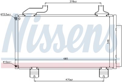 Радиатор кондиционера NISSENS 940114