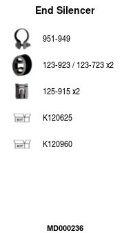 Глушитель задняя часть POLMOSTROW 17265