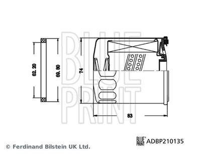 Фильтр масляный GENERAL MOTORS 55495105