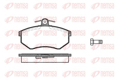 Колодки тормозные передние REMSA 013400
