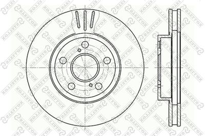 Диск тормозной передний STELLOX 60204539VSX