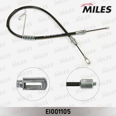 Трос стояночного тормоза правый Miles EI001105