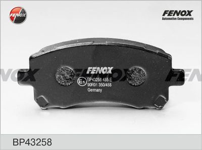 Колодки тормозные передние FENOX BP43258