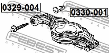 Болт с эксцентриком FEBEST 0329004