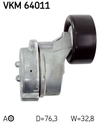 Ролик поликлинового ремня натяжной SKF VKM64011