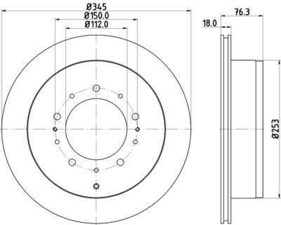 Диск тормозной задний Nisshinbo ND1029K