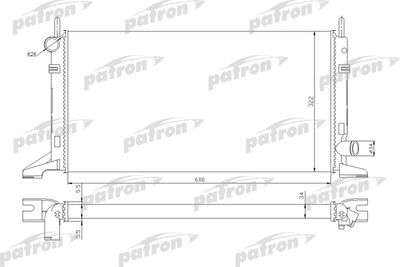 Радиатор системы охлаждения PATRON PRS3321