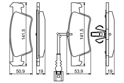 Колодки тормозные дисковые BOSCH 0986494219