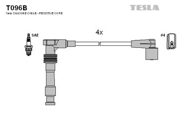 Провода зажигания TESLA T096B