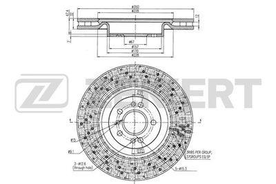 Диск тормозной передний Zekkert BS6363