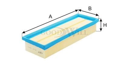 Фильтр воздушный BIG FILTER GB9542