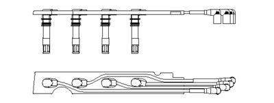 Комплект проводов высоковольтных BREMI 968G100