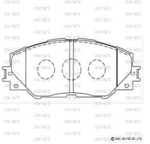 Колодки тормозные ADVICS SN135