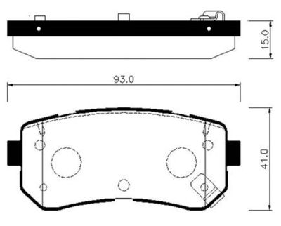 Колодки тормозные дисковые HSB HP1048