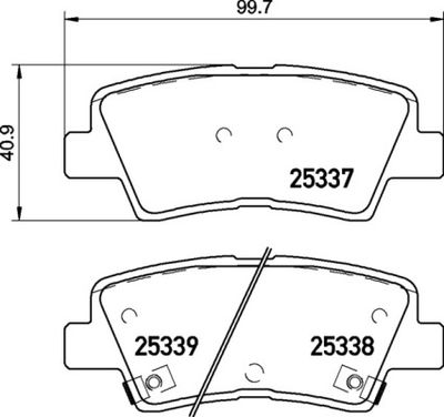 Колодки тормозные дисковые задние BREMBO P30094
