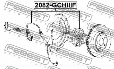 Ступица передняя FEBEST 2082GCHIIIF