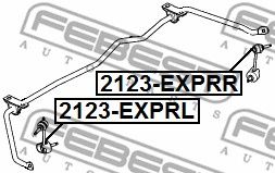 Тяга стабилизатора заднего левая FEBEST 2123EXPRL