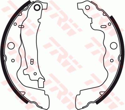 Колодки тормозные барабанные TRW GS8780