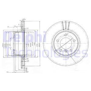 Диск тормозной DELPHI BG3870