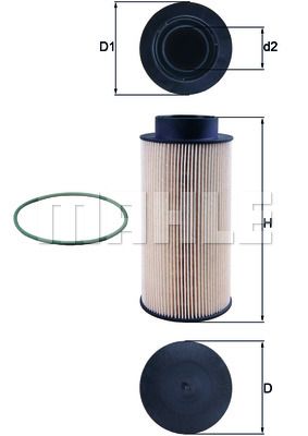 Фильтр топливный MAHLE KX1821D