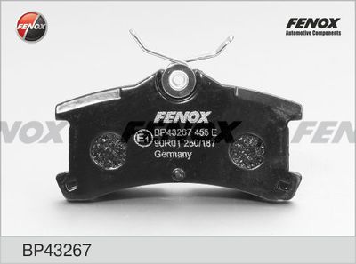 Колодки тормозные задние FENOX BP43267