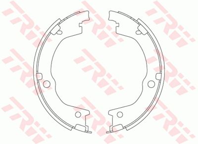 Колодки стояночного тормоза TRW GS8829