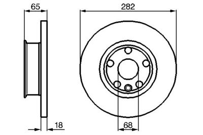 Диск тормозной BOSCH 0986478613