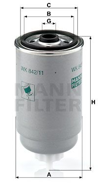 Фильтр топливный MANN-FILTER WK84211