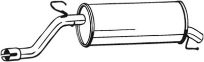 Глушитель задний BOSAL 185685