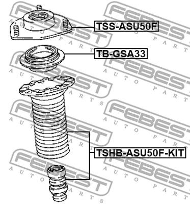 Пыльник амортизатора переднего TOYOTA 481570E040