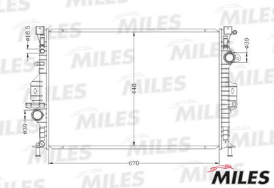 Радиатор Miles ACRB081
