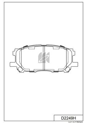 Колодки тормозные передние MK KASHIYAMA D2249H