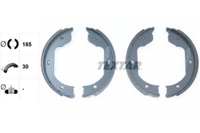 Колодки тормозные задние барабанные TEXTAR 91058700