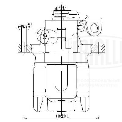 Суппорт тормозной задний левый TRIALLI CF095117
