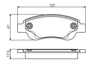 Колодки тормозные дисковые передние BOSCH 0986495085