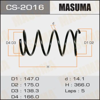 Пружина передняя Masuma CS2016