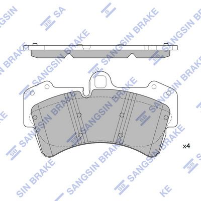 Колодки тормозные передние SANGSIN SP2197
