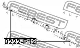 Тяга рулевая FEBEST 0222P12