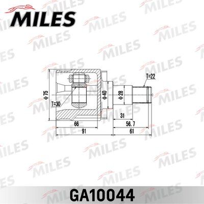 ШРУС внутренний Miles GA10044