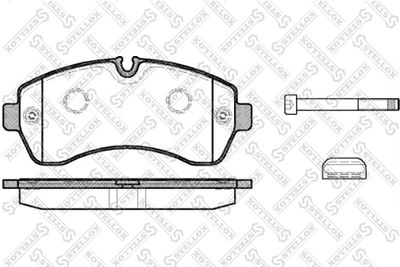 Колодки тормозные дисковые передние STELLOX 1254000SX
