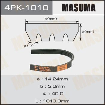 Ремень поликлиновой Masuma 4PK1010