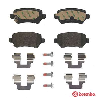 Колодки тормозные дисковые задние BREMBO P59038