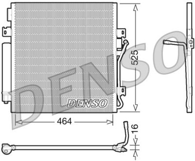 Радиатор кондиционера DENSO DCN06011